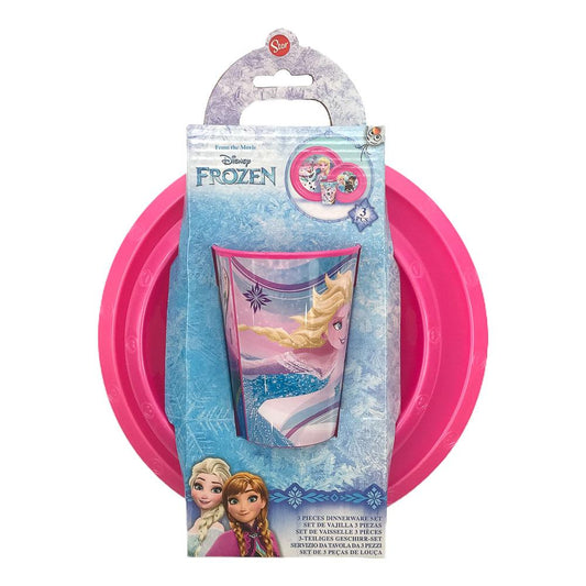 Plato Infantil de Frozen Plástico 3 Piezas