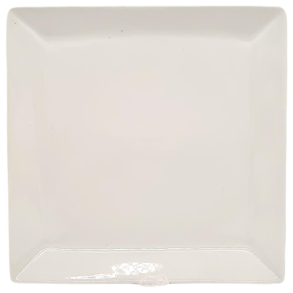 Plato Llano Libbey Cuadrado de Cerámica 10"