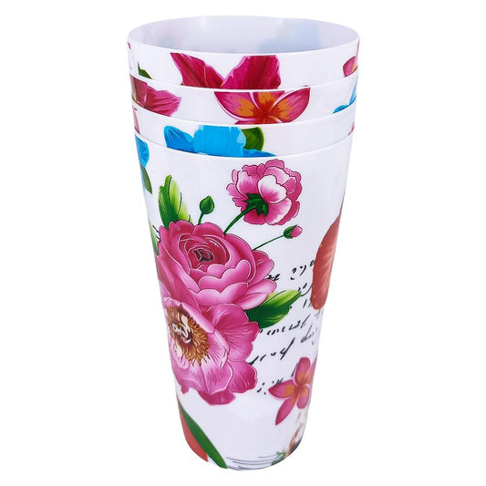 Vaso Platico Home Elegance de 16 oz 4 Piezas - Surtido