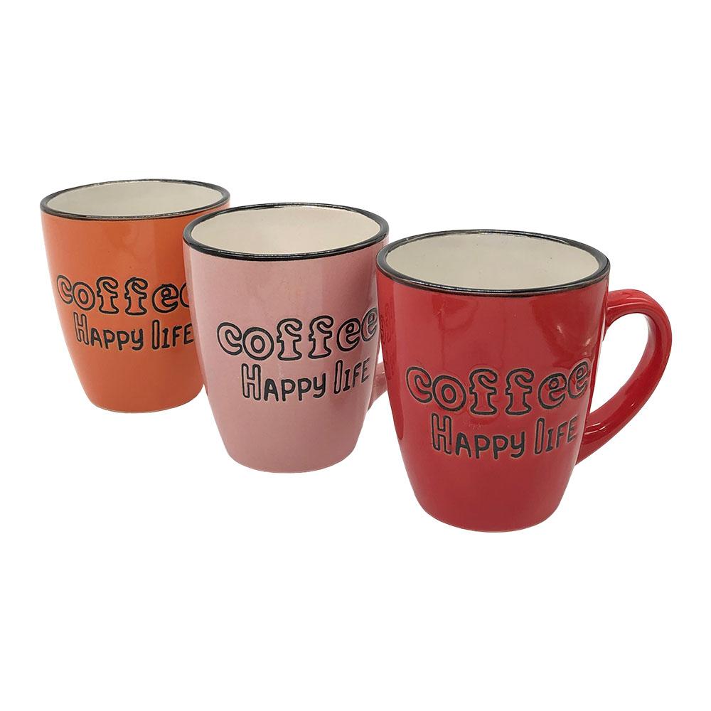 Set de Tazas Home Elegance de Cerámica 3 Piezas - Surtido