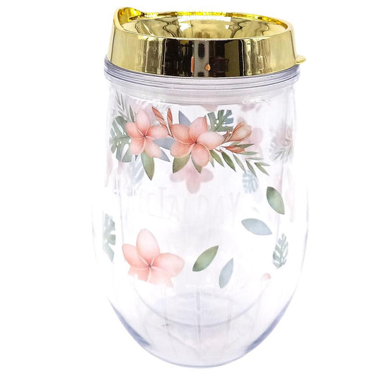 Vaso Plástico Con Tapa Home Elegance 14 cm x 10 cm - Surtido