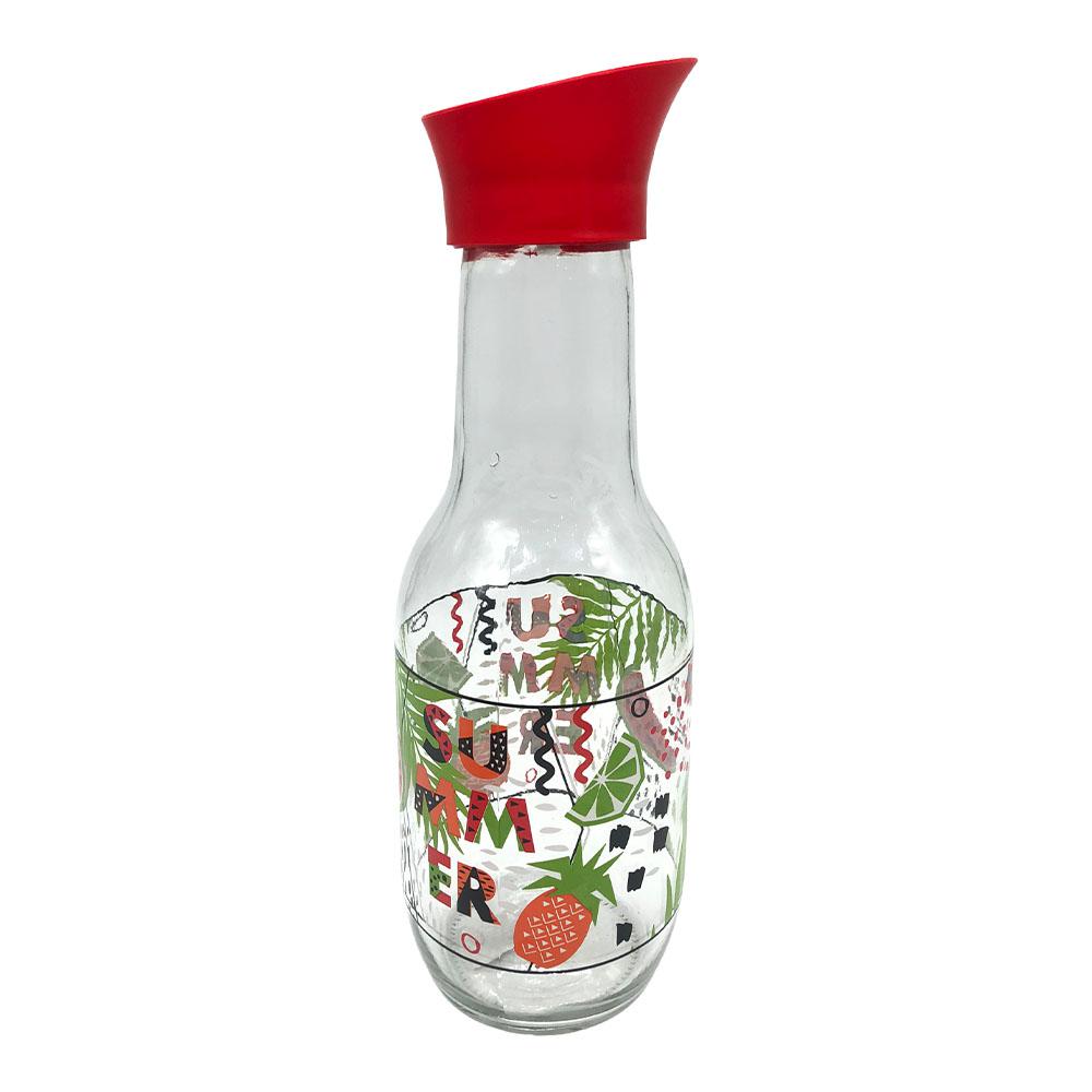 Botella Herevin Estampada De Vidrio 1L -Surt