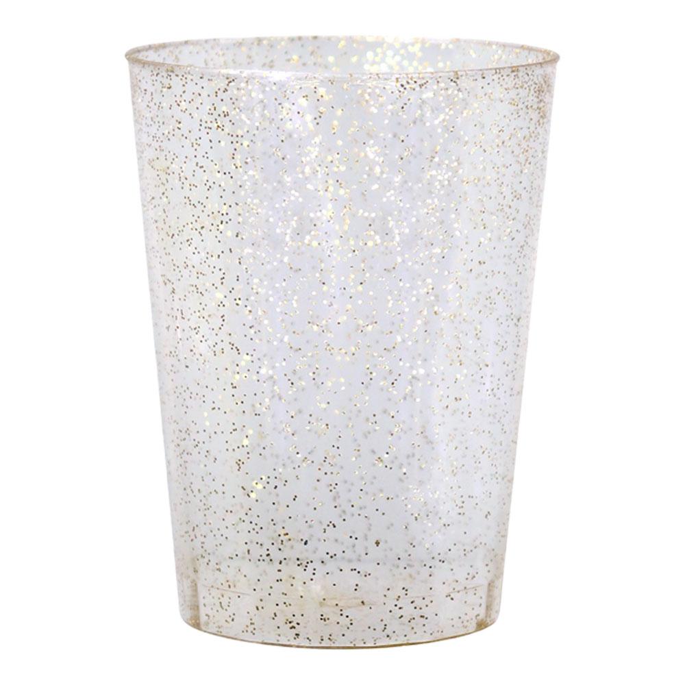 Vasos Lillian Plástico Glitter 20 Piezas 10 Oz