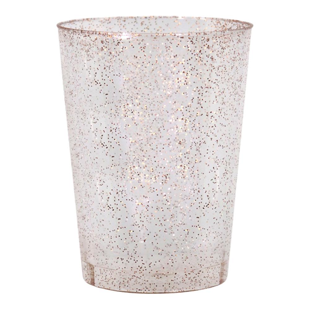 Vasos Lillian Plástico Glitter 20 Piezas 10 Oz