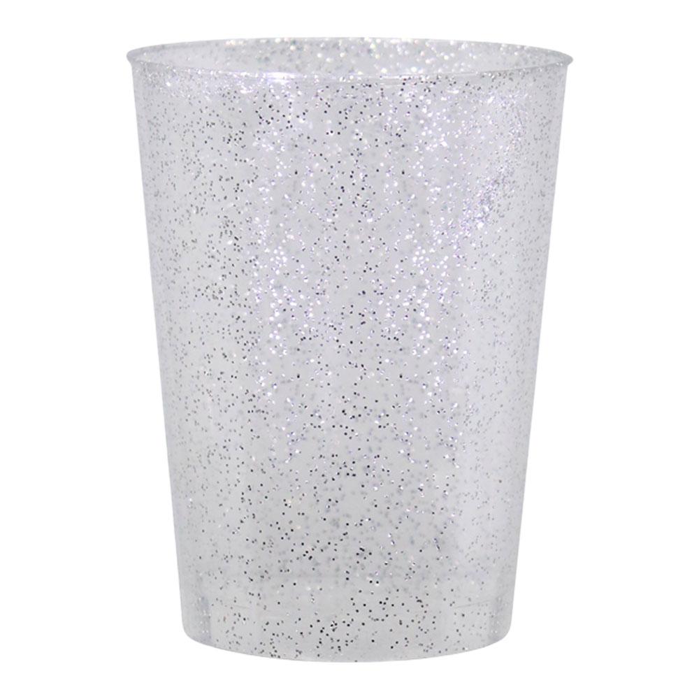 Vasos Lillian Plástico Glitter 20 Piezas 10 Oz