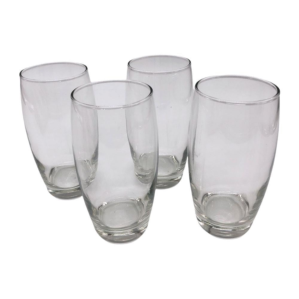 Vaso de Vidrio Aire Cristar 15 oz 4 Piezas