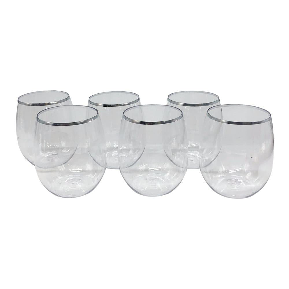 Vasos Desechables Lillian Acrílico 6 Piezas 12 oz