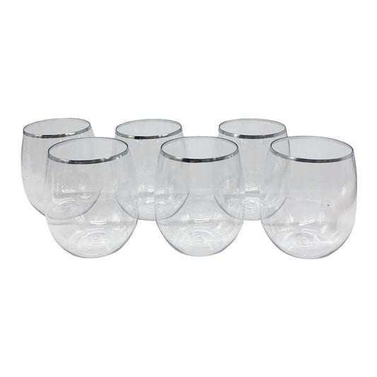 Vasos Desechables Lillian Acrílico 6 Piezas 12 oz