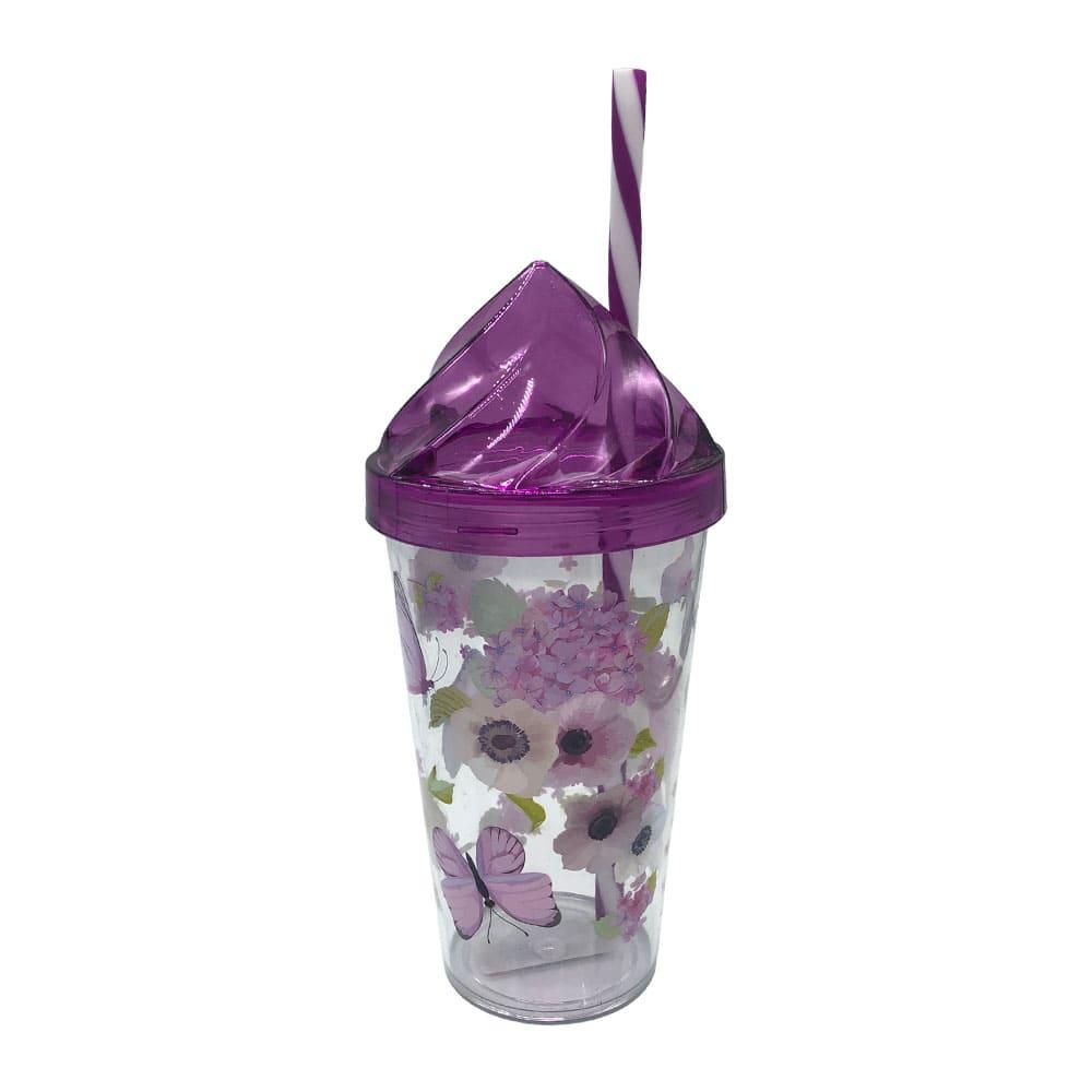 Vaso Acrílico Herevin Con Carrizo