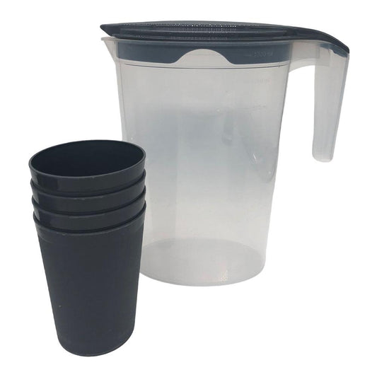 Jarra Irak Plastik 2L Plástica Con Vasos -Surt