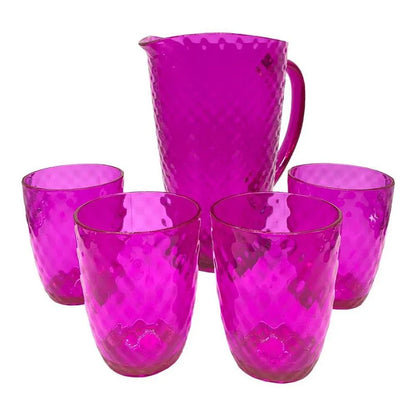 Jarra Acrilica Silver One Set 5Pz Con Vasos