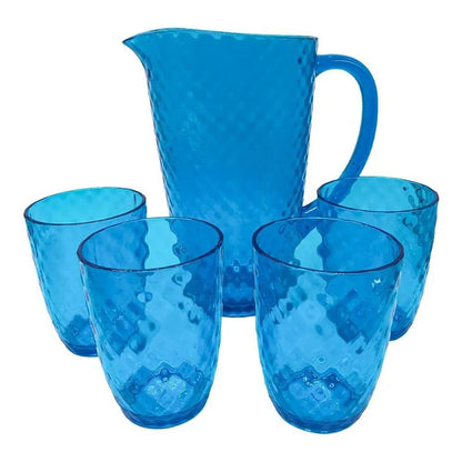 Jarra Acrilica Silver One Set 5Pz Con Vasos
