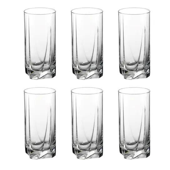 Set de Vaso Pasabahce Long Luna 13Oz 6Pz