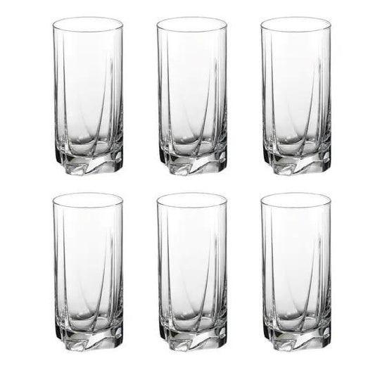 Set de Vaso Pasabahce Long Luna 13Oz 6Pz