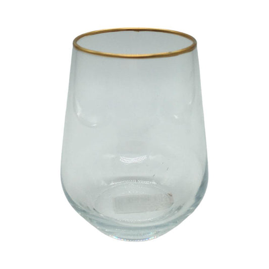 Vaso De Vidrio Herevin 14 Oz Borde Decorado