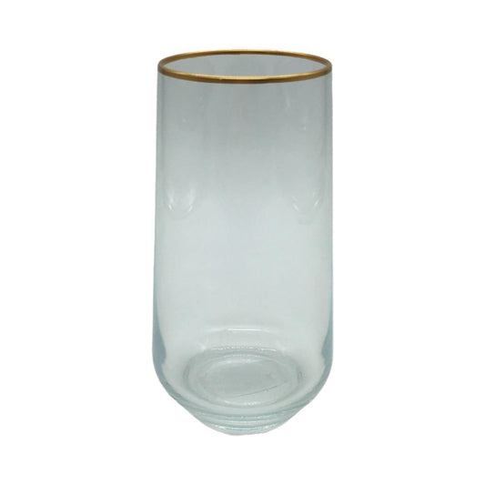 Vaso De Vidrio Herevin 15.5 Oz Borde Decorado