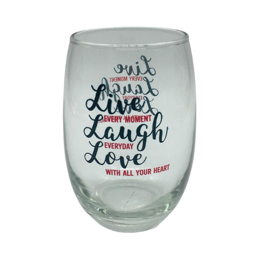 Vaso De Vidrio P/Vino Cristar 15.5Oz Decorado