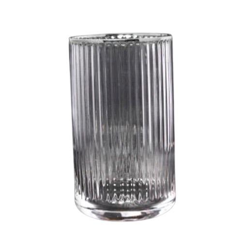 Vaso Kennedy Home Con Aro Plateado 14Oz Vidrio Clear