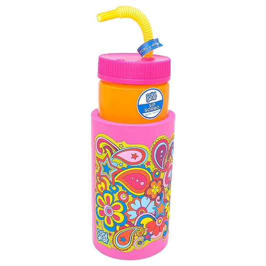 Botella Cool Gear Retro Plástica 22 cm x 8 cm - Surtido