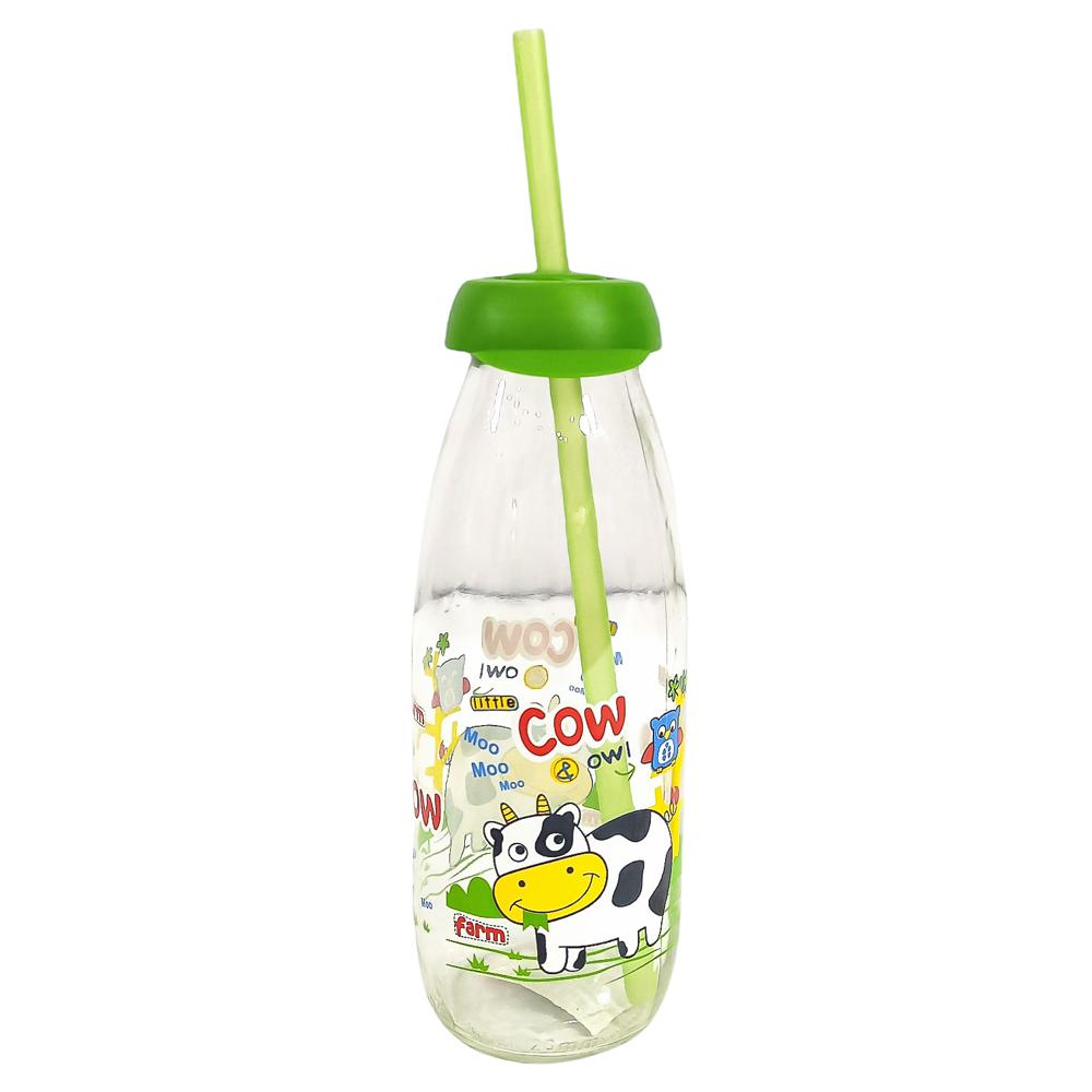 Botella de Vidrio Herevin Farm con Tapa 500 cc