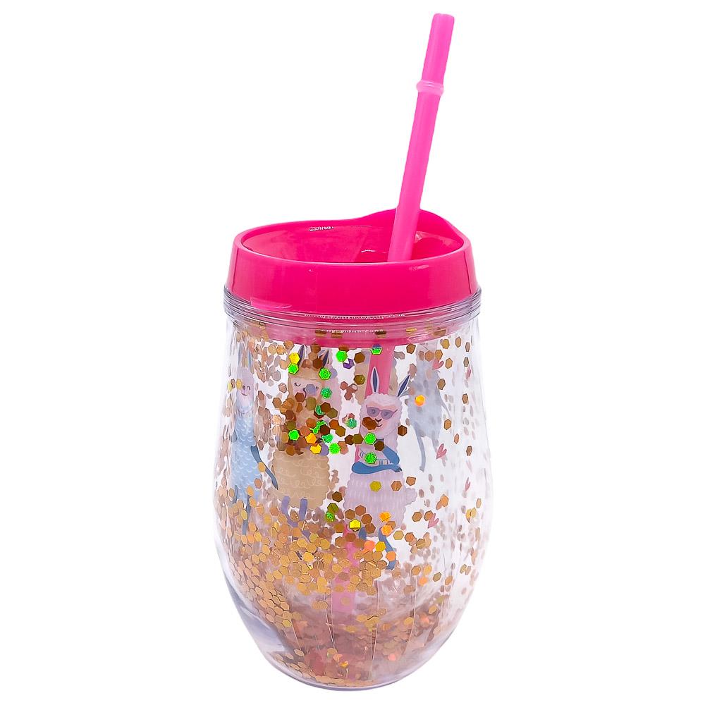 Vaso Acrílico Home Elegance Con Tapa y Carrizo - Surtido