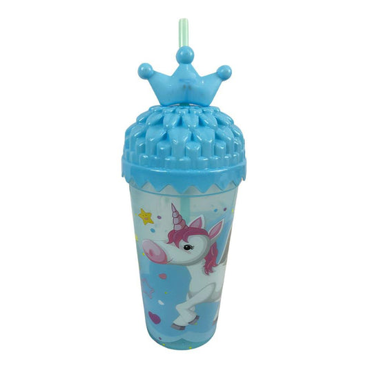 Vaso Infantil Con Tapa y Carrizo Home Elegance 15 cm x 9 cm - Surtido