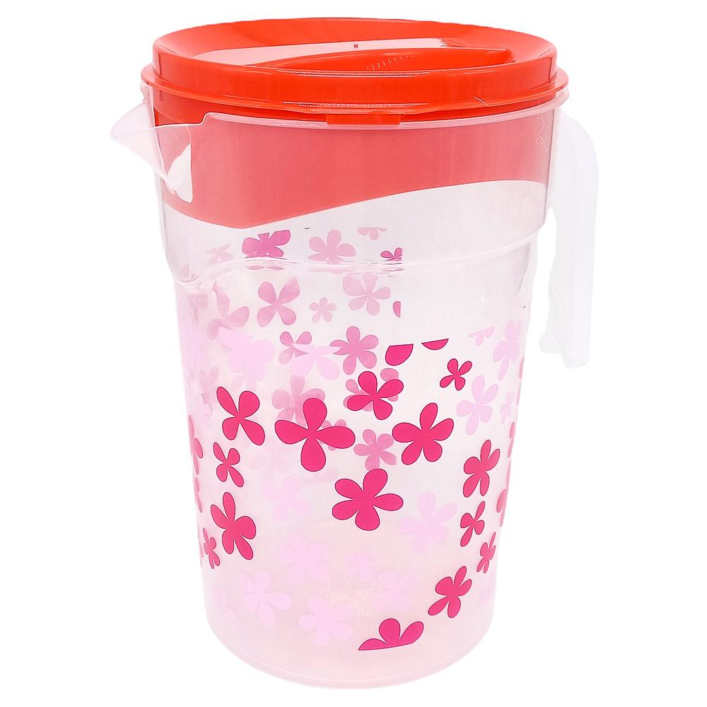 Jarra Plástica Con Tapa Lotus 25 cm x 14 cm - Surtido