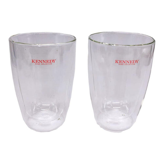 Vaso Térmico Kennedy Home de Vidrio 10 oz 2 Piezas