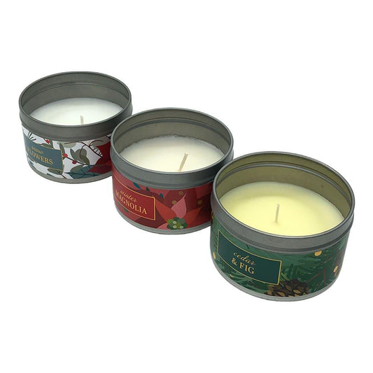 Set de Velas Aromáticas Max Wholesales Holiday Floral 3 Piezas - Surtido