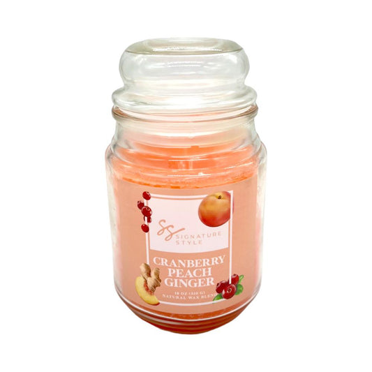 Vela Aromática JC Sales Granberrry-Peach-Ginger 18 Oz