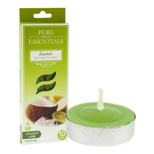 Vela Aromática Tea Light Coconut 10 Piezas