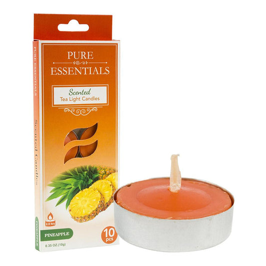 Vela Aromática Tea Light Pineapple 10 Piezas