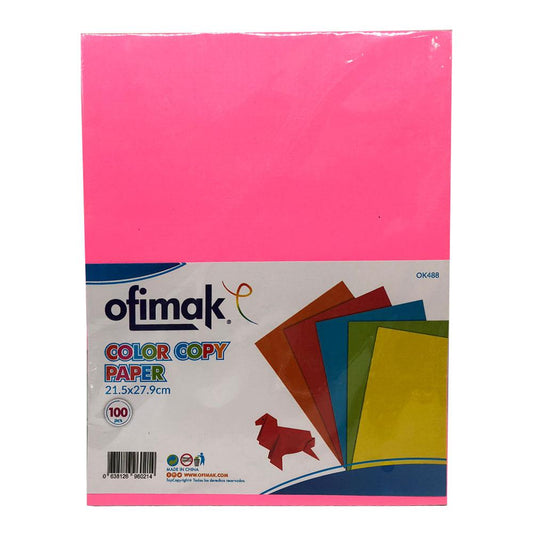 Hojas de Colores Ofimak 100 Hojas