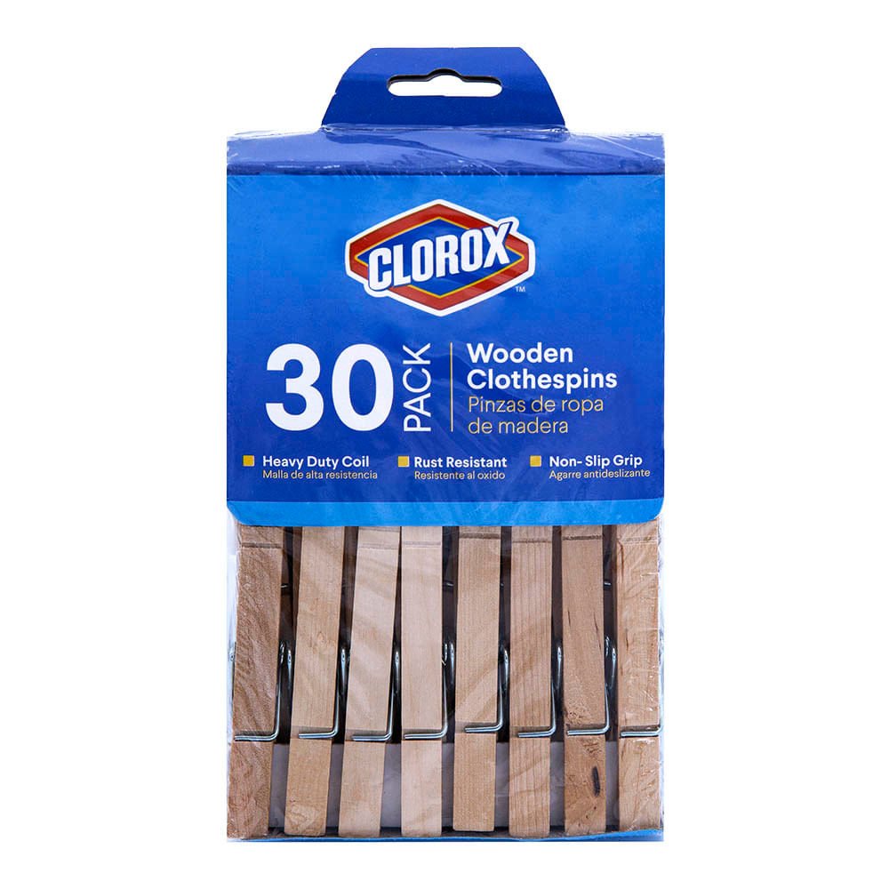 Horquillas De Madera Clorox 30 piezas