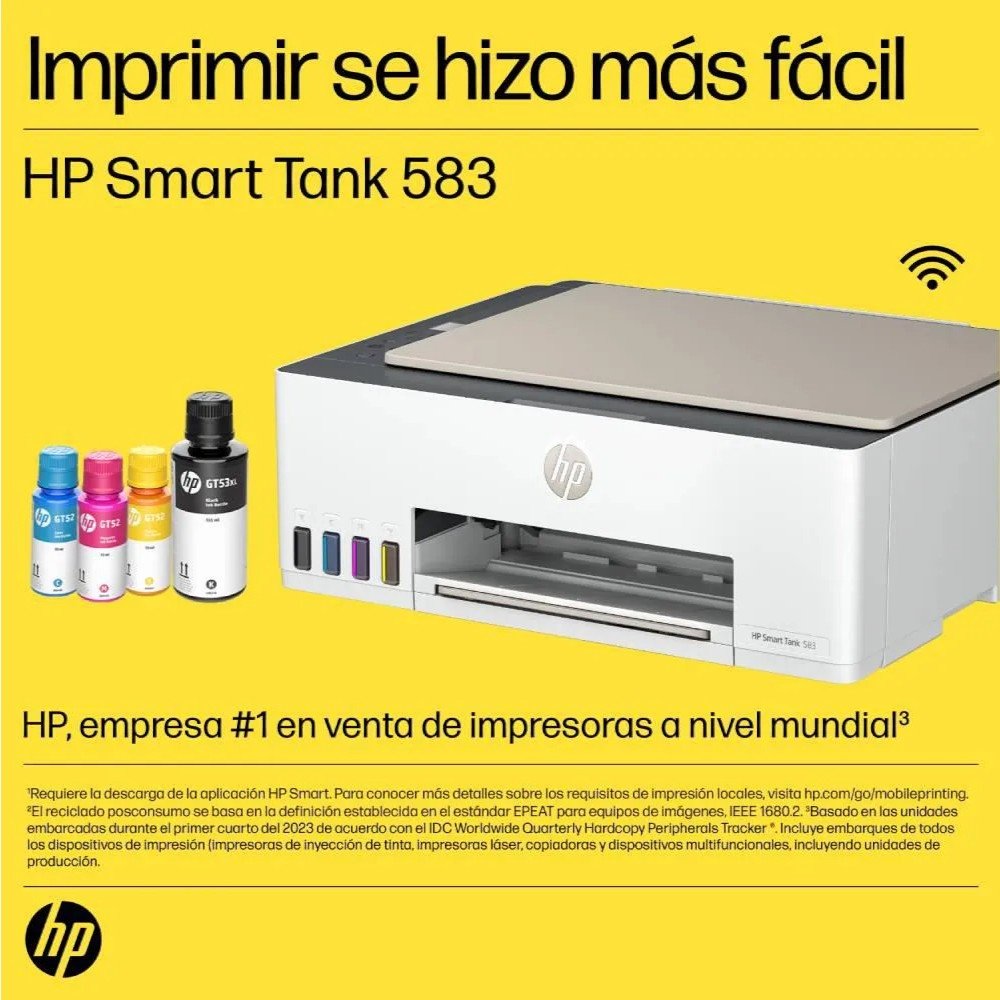 Impresora Multifuncional Hp Smart Tank 583 - HP - Titan.com.pa - 196786269813