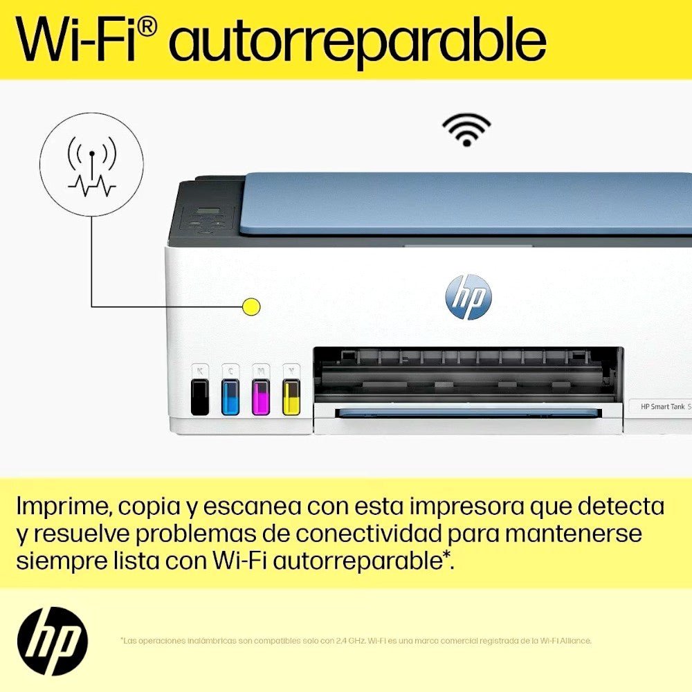 Impresora Multifuncional HP Smart Tank 585 / Tinta Continua Color / Wi - Fi - HP - Titan.com.pa - 196548866854