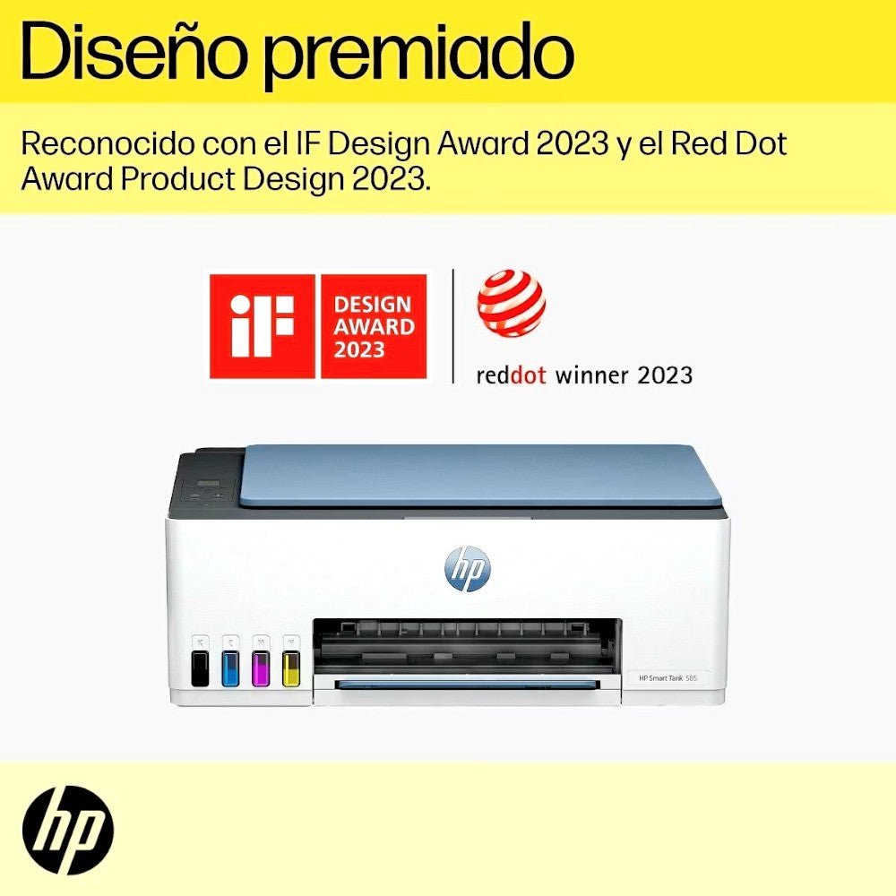 Impresora Multifuncional HP Smart Tank 585 / Tinta Continua Color / Wi - Fi - HP - Titan.com.pa - 196548866854