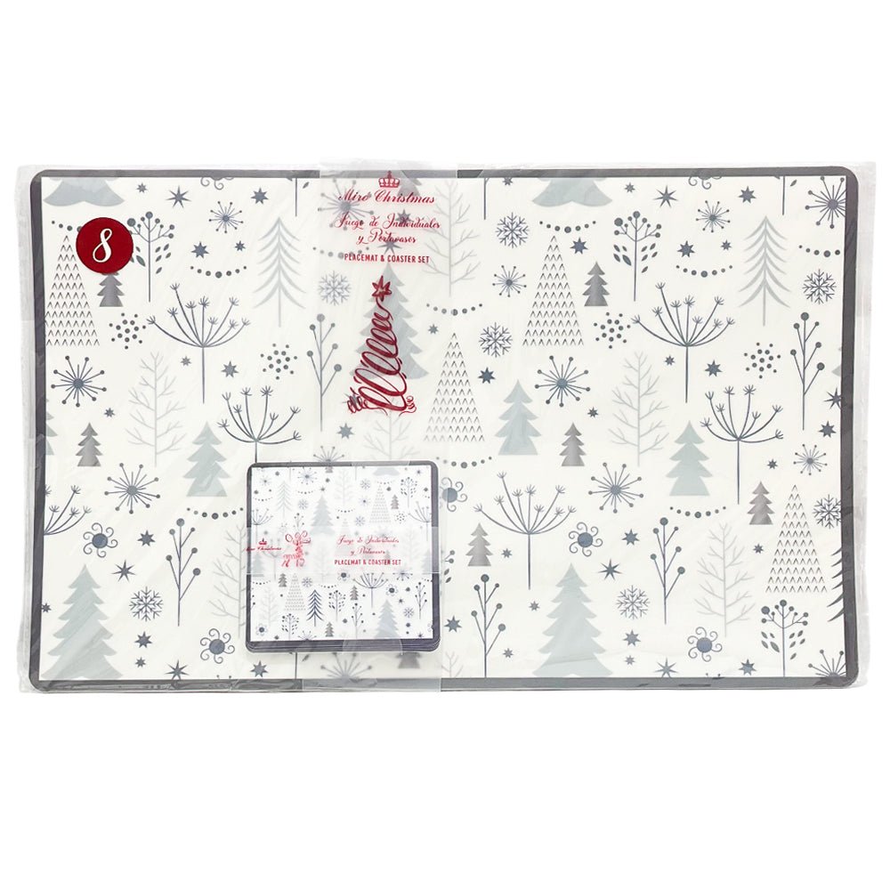Individual Navideño Plástico / Set 8 Piezas – Miro Christmas - Miro Christmas - Titan.com.pa - 7450120483444