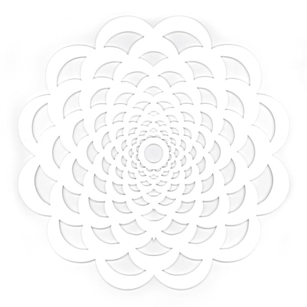 Individual Soho Forma De Flor - Blanco