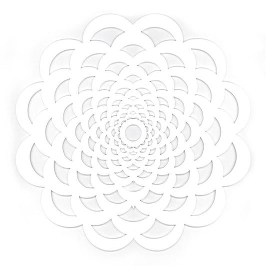 Individual Soho Forma De Flor - Blanco