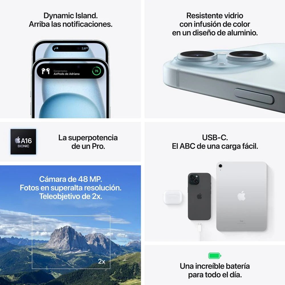 iPhone 15 / 128GB / Verde | Titan.com.pa