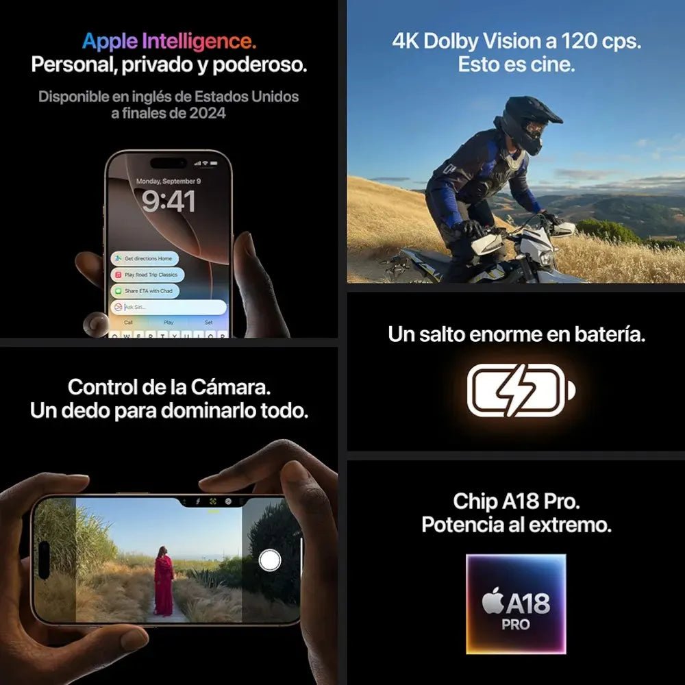 iPhone 16 Pro de 256Gb / Desierto / E - SIM - Apple - Titan.com.pa - 2150110157748