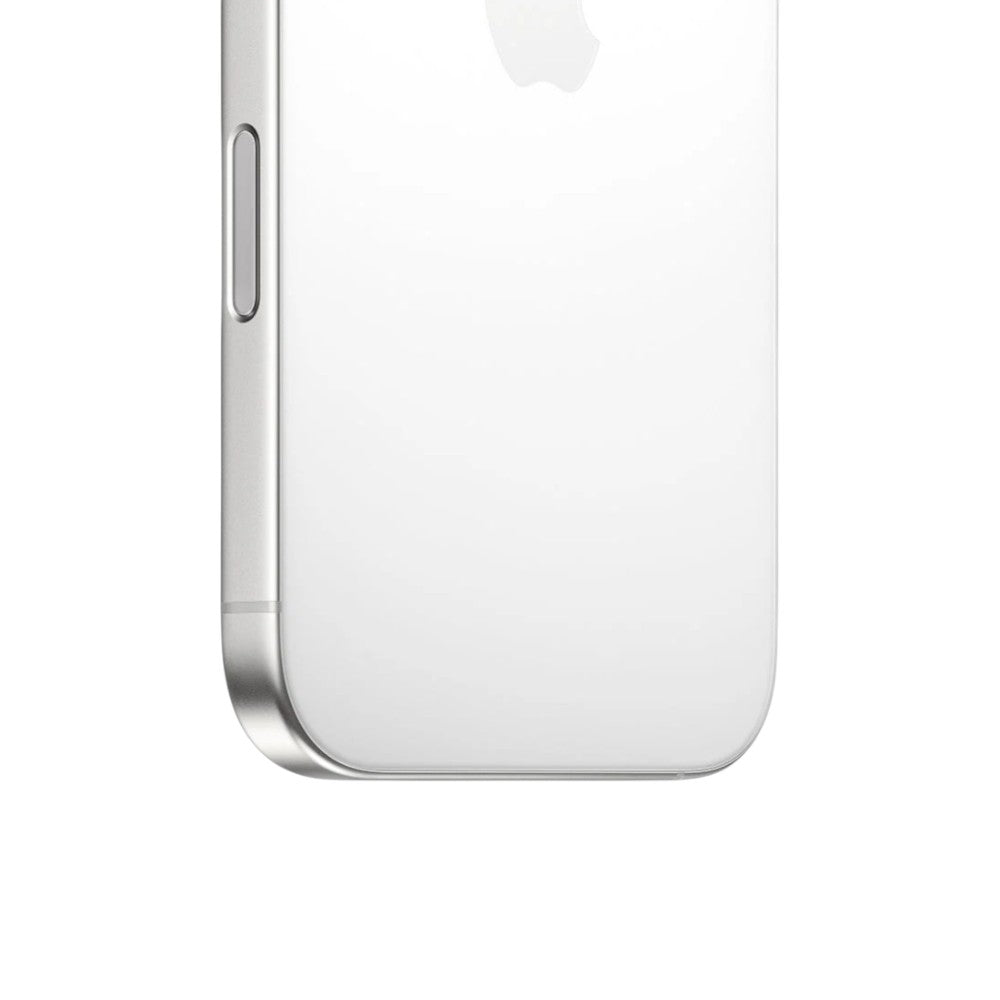 iPhone 16 Pro Max 512GB en blanco con pantalla OLED de 6.9”, cámaras Pro de 48 MP, grabación 4K. En Titán Panamá.