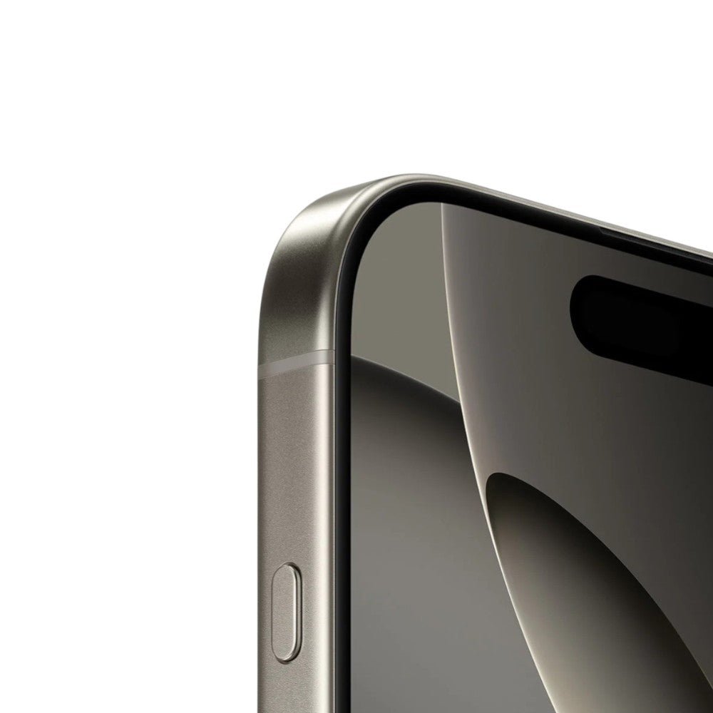 iPhone 16 Pro Max 512GB en titanio natural con pantalla OLED de 6.9”, cámaras Pro de 48 MP, grabación 4K. En Titán Panamá.