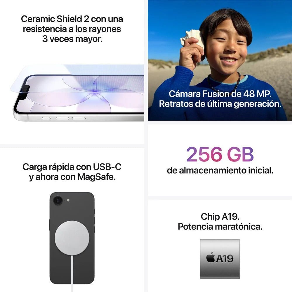 iPhone 17e / 256 GB / Negro - Apple - Titan.com.pa - 195951041155