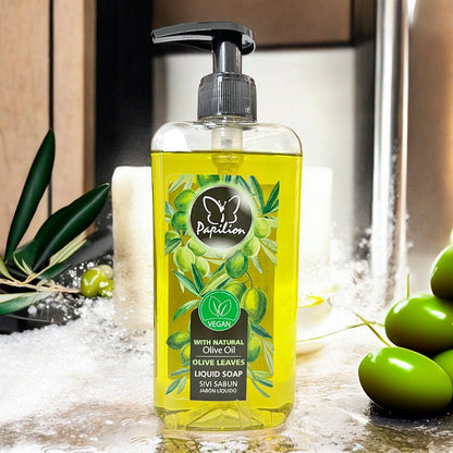 Jabón Líquido Papilion Para Mano Olive Leaves 400 ML - Papilion - Titan.com.pa - 8692857872071