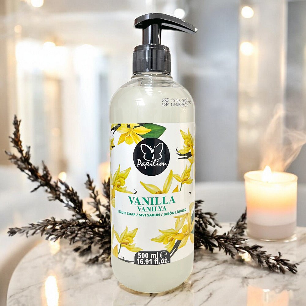 Jabón Líquido Papilion Para Mano Vainilla 500 ML - Papilion - Titan.com.pa - 8692857014105