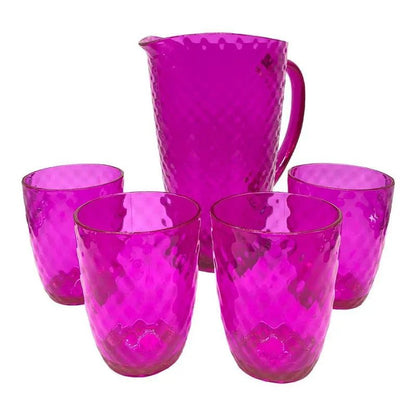 Jarra Acrilica Silver One Set 5Pz Con Vasos - Silver One - Titan.com.pa - 848496059146