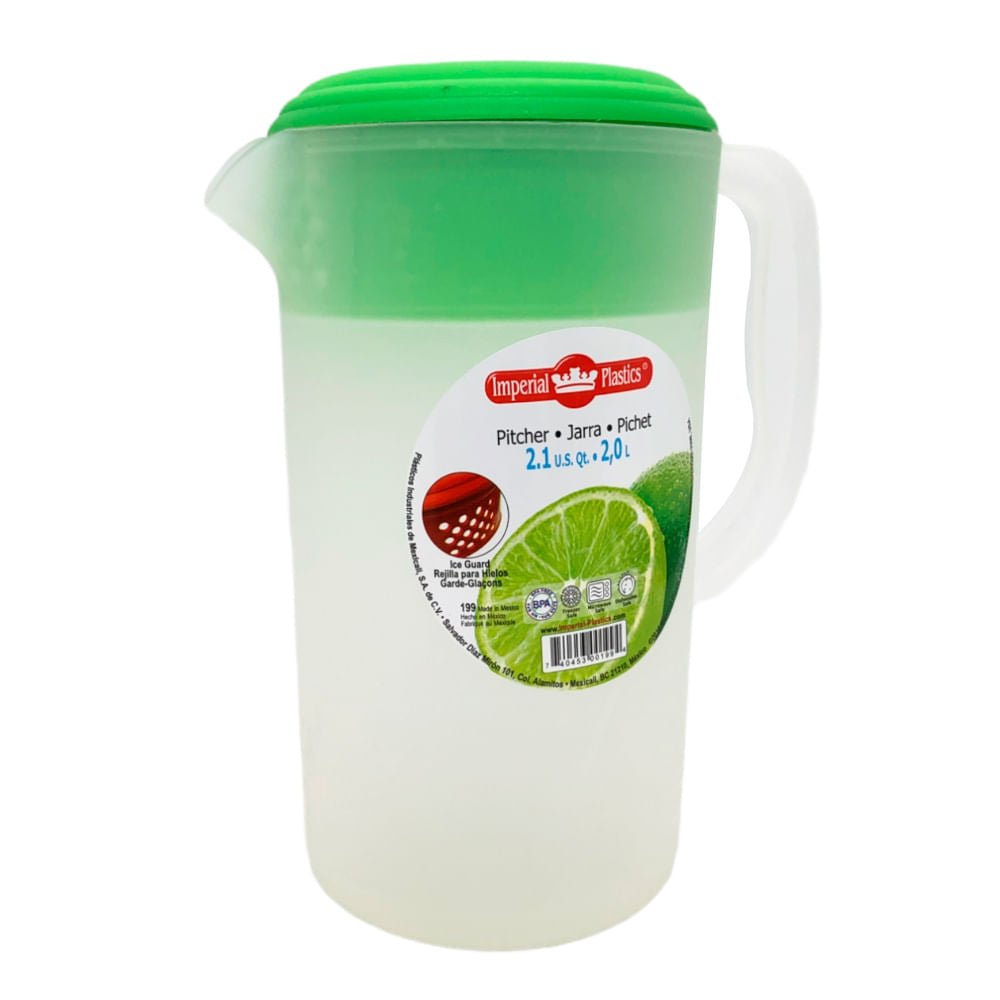Jarra Plástica Imperial Plastics Con Tapa 2 Lt - Surtido