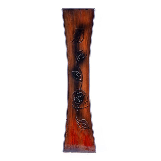 Jarrón Decorativo De Cerámica Efecto Madera 50 cm
